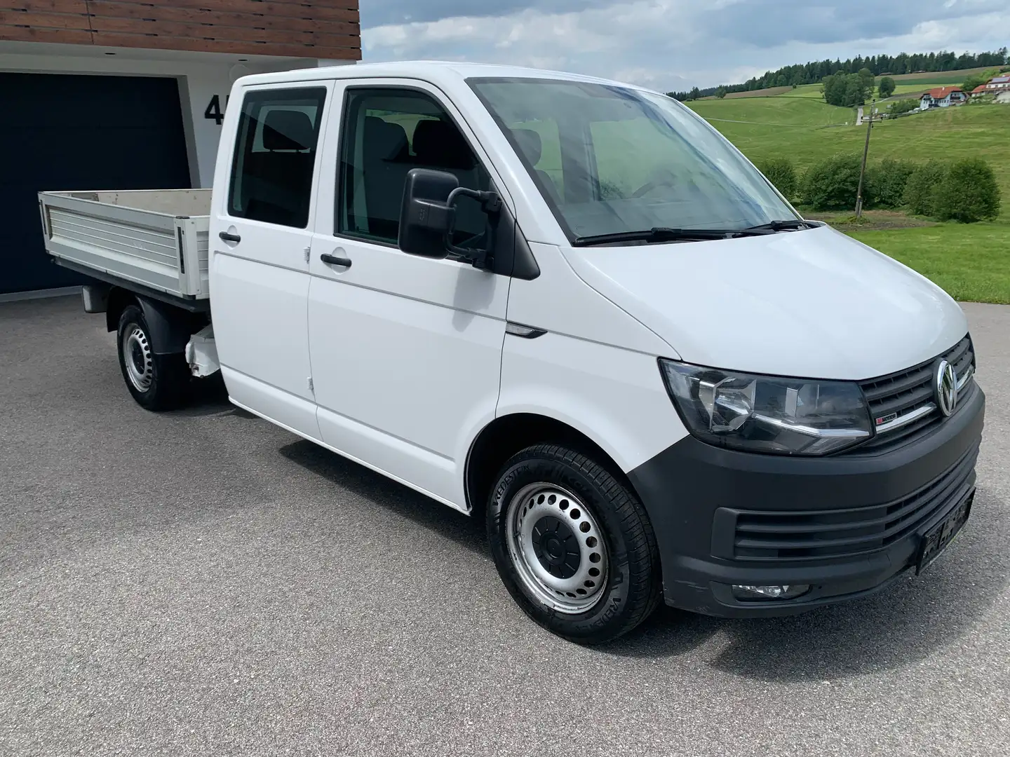 Volkswagen T6 Transporter Doka-Pritsche,4-Motion,Pickerl+Service+ZR Neu Weiß - 2