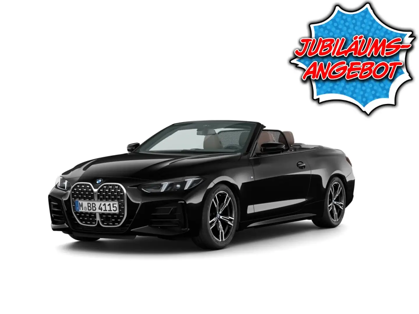 BMW 420 iA Cabrio LEDER M SPORT 18''LC PROF ALARM 360°PARK Schwarz - 1
