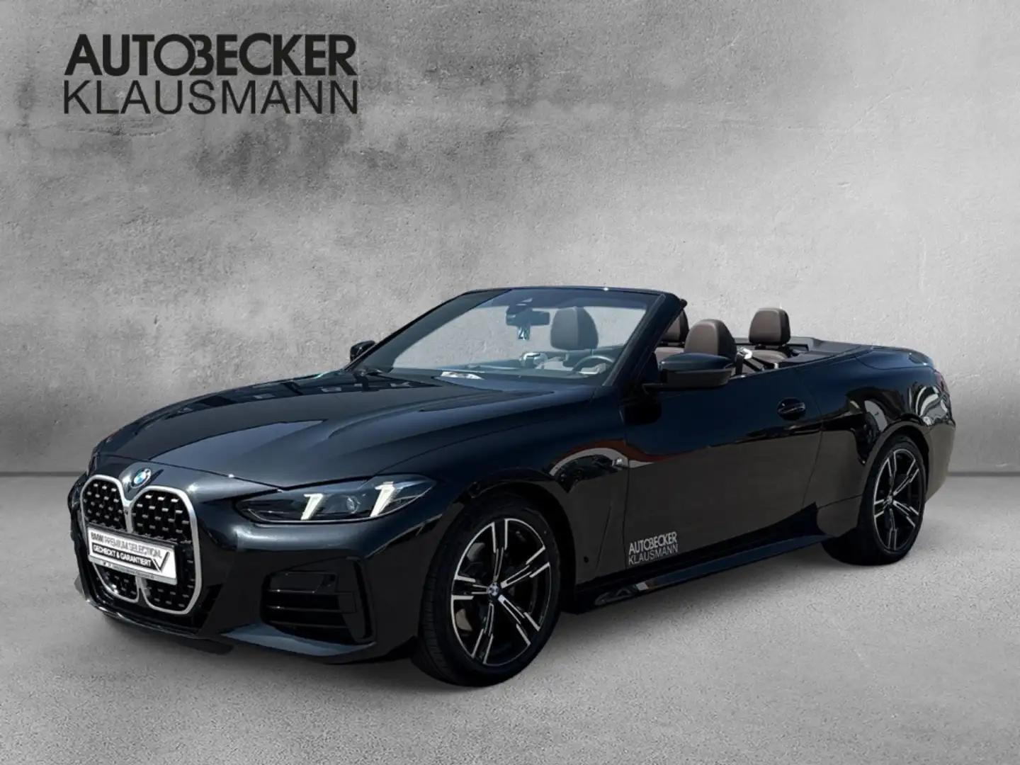 BMW 420 iA Cabrio LEDER M SPORT 18''LC PROF ALARM 360°PARK Schwarz - 1