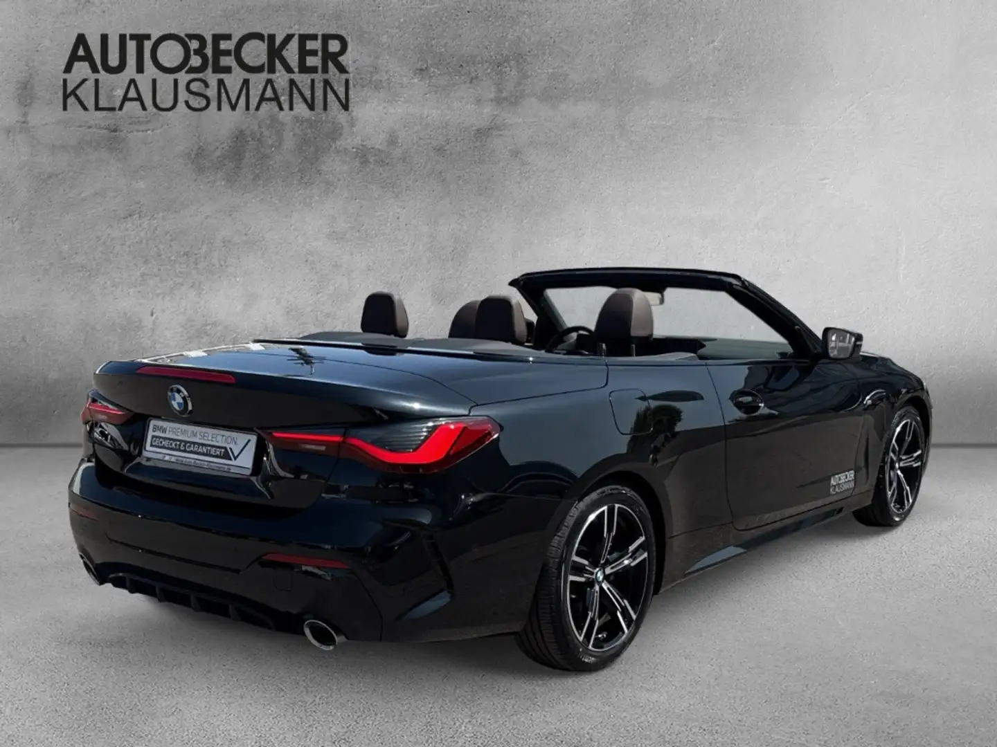 BMW 420 iA Cabrio LEDER M SPORT 18''LC PROF ALARM 360°PARK Schwarz - 2