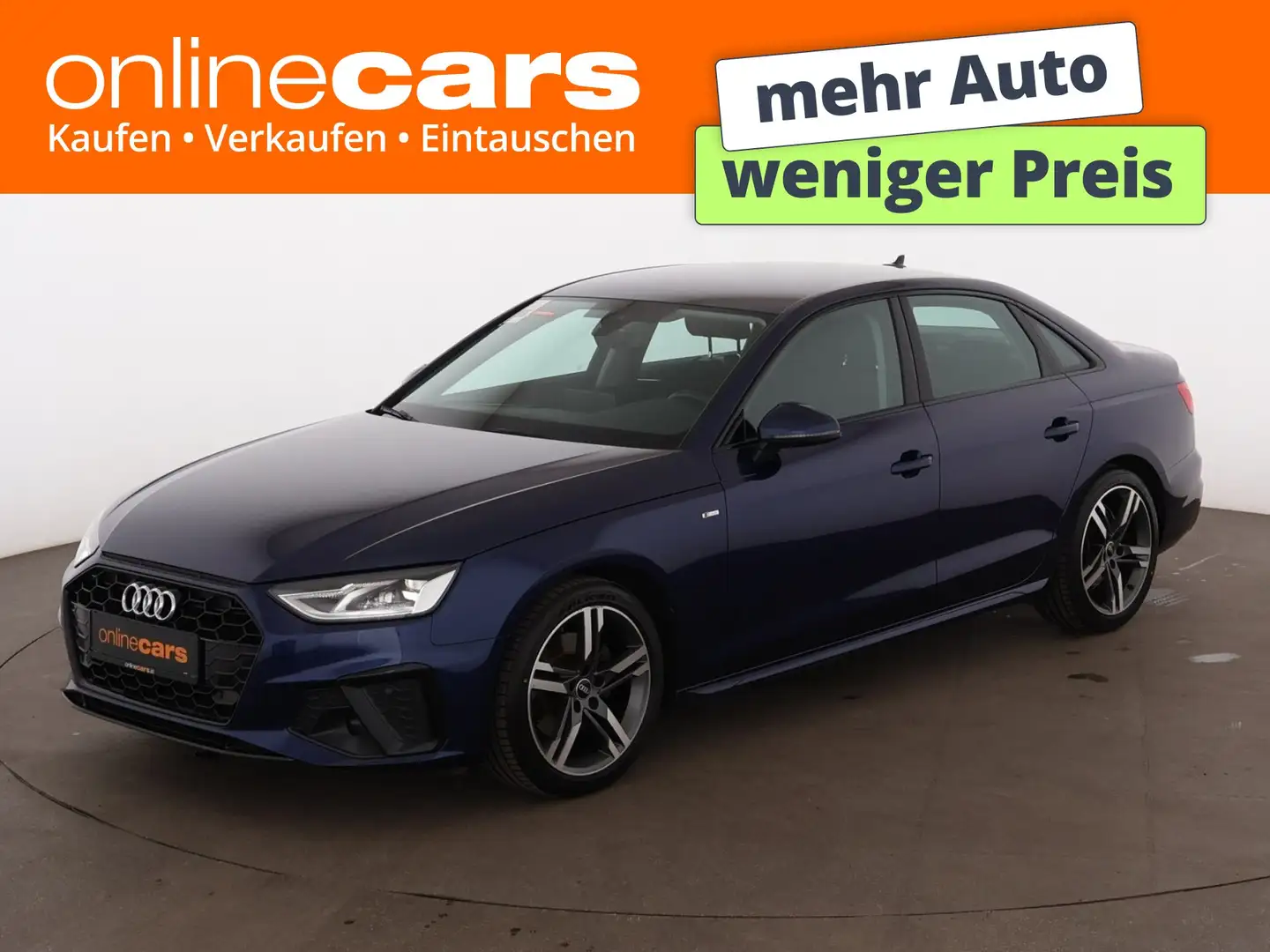 Audi A4 30 TDI S-Line Aut LED NAVI TEMPOMAT KLIMA PDC Blau - 1