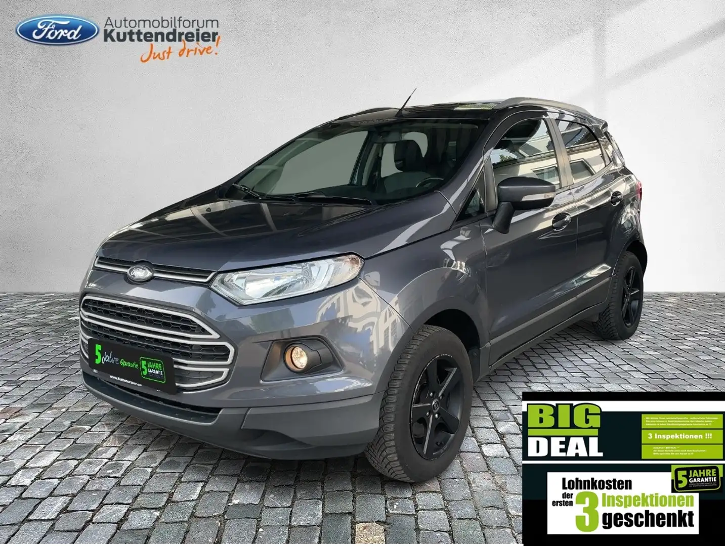 Ford EcoSport Trend Klimaaut. PDC Sitzheizung Alarm Grau - 1