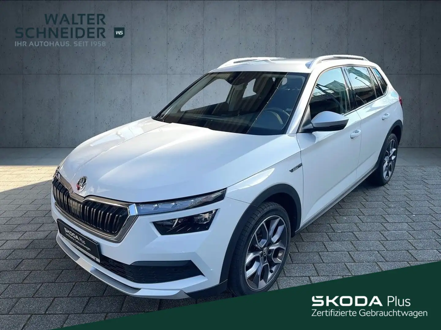 Skoda Kamiq 1.5 TSI Scoutline Navi AHK LED Weiß - 1