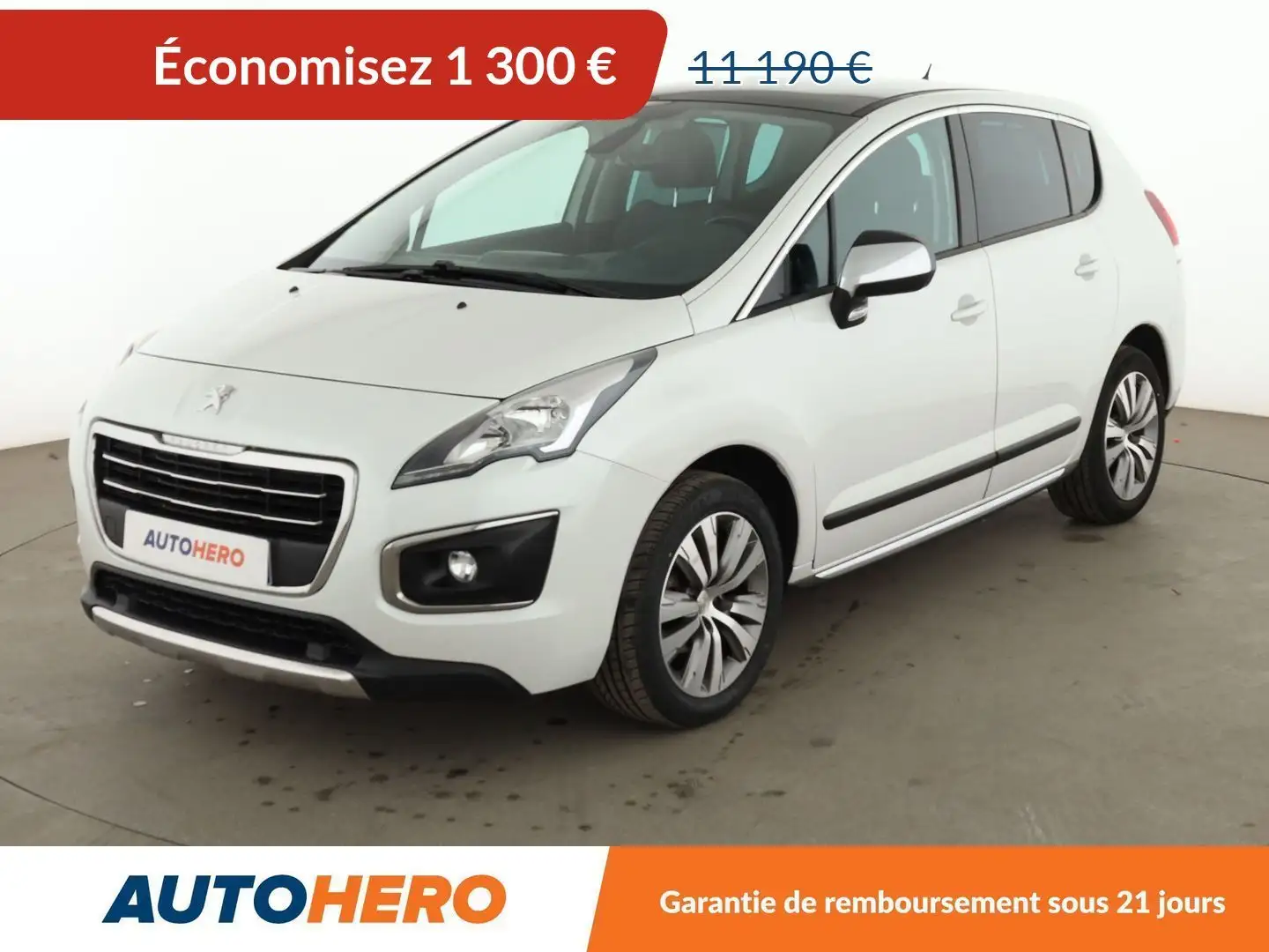 Peugeot 3008 1.6 Blue-HDi Allure Blanc - 1