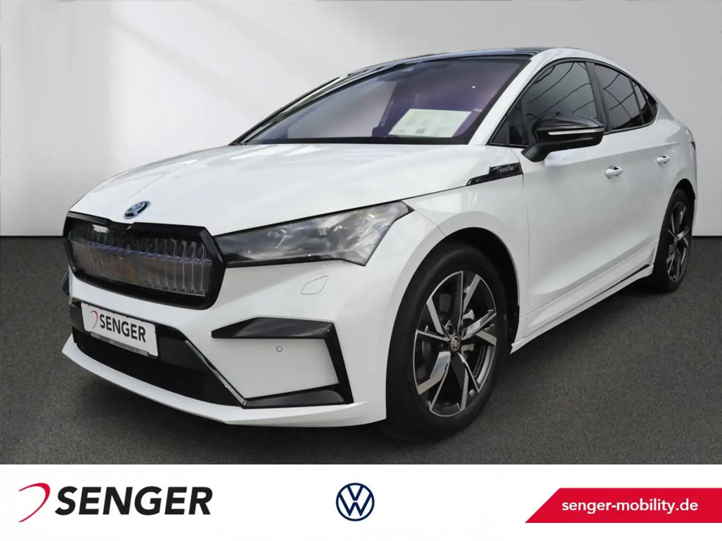 Skoda Enyaq Coupé 85 Sportline Navi Pano Matrix Canton Blanc - 1