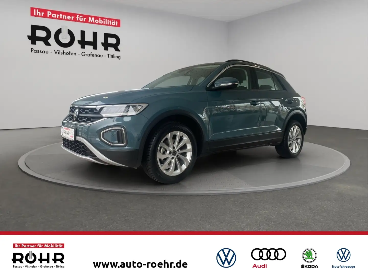 Volkswagen T-Roc Life (SHZ.NAVI.ACC.LED.DAB.PDC) 1.0 TSI Blau - 1
