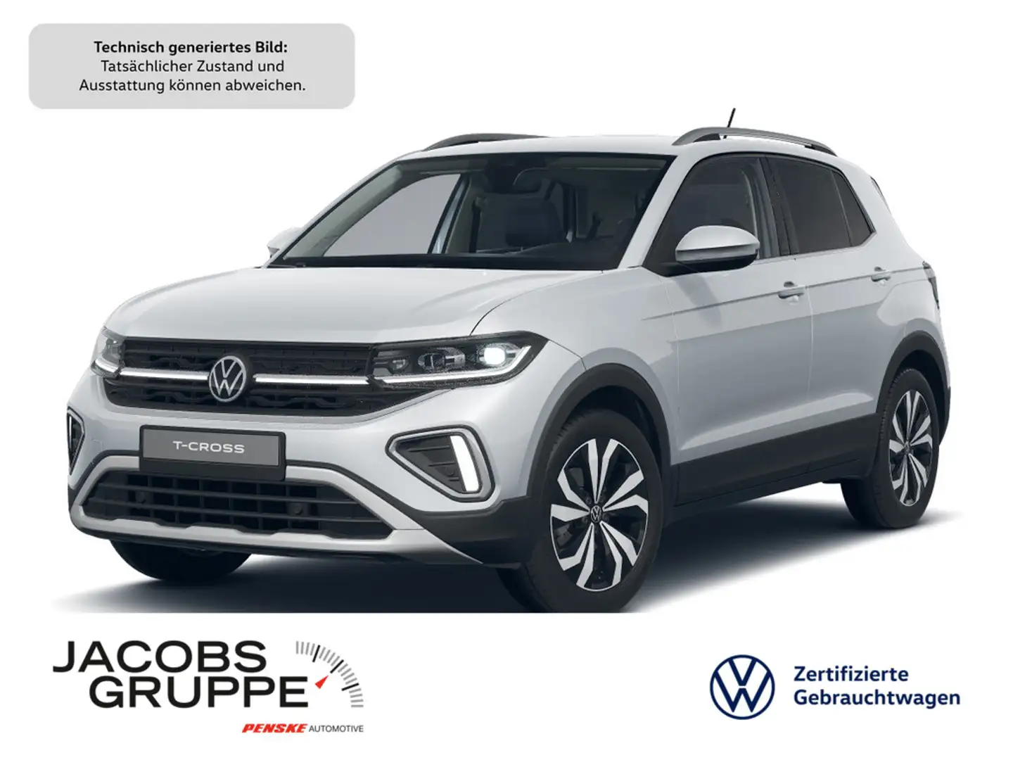 Volkswagen T-Cross 1.0 TSI Style Navi*SHZ*IQ*Klima Silber - 1