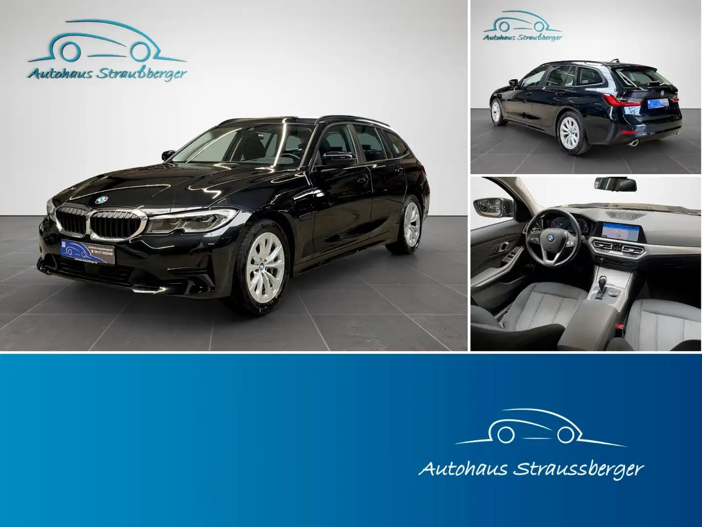 BMW 330 e T Advantage AHK KZ Laser HuD NP: 64.000€ Black - 1