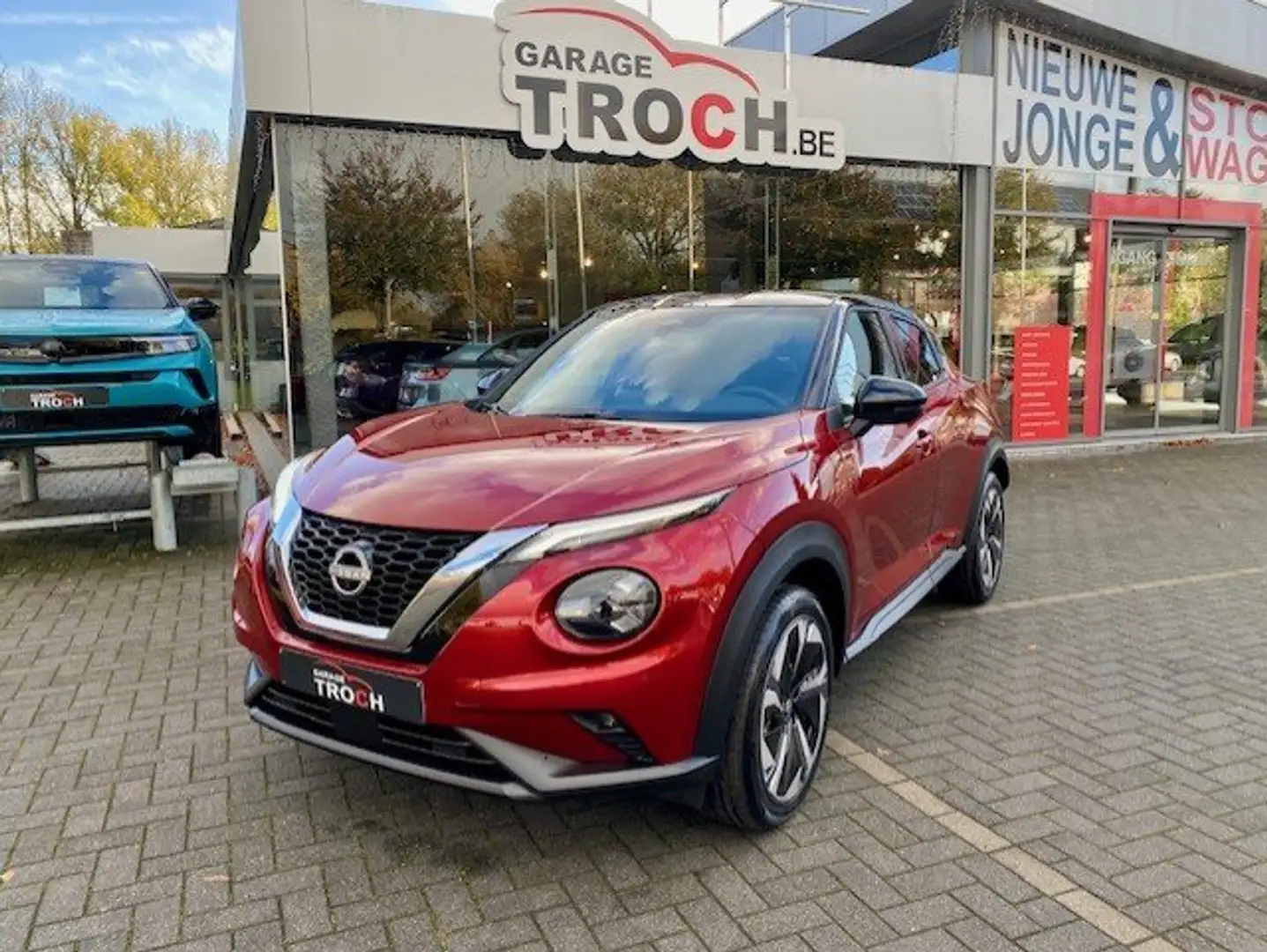 Nissan Juke Juke 1.0 DIG-T N-Connecta+ 360°Cam/19"/2-Tone.. Rouge - 1