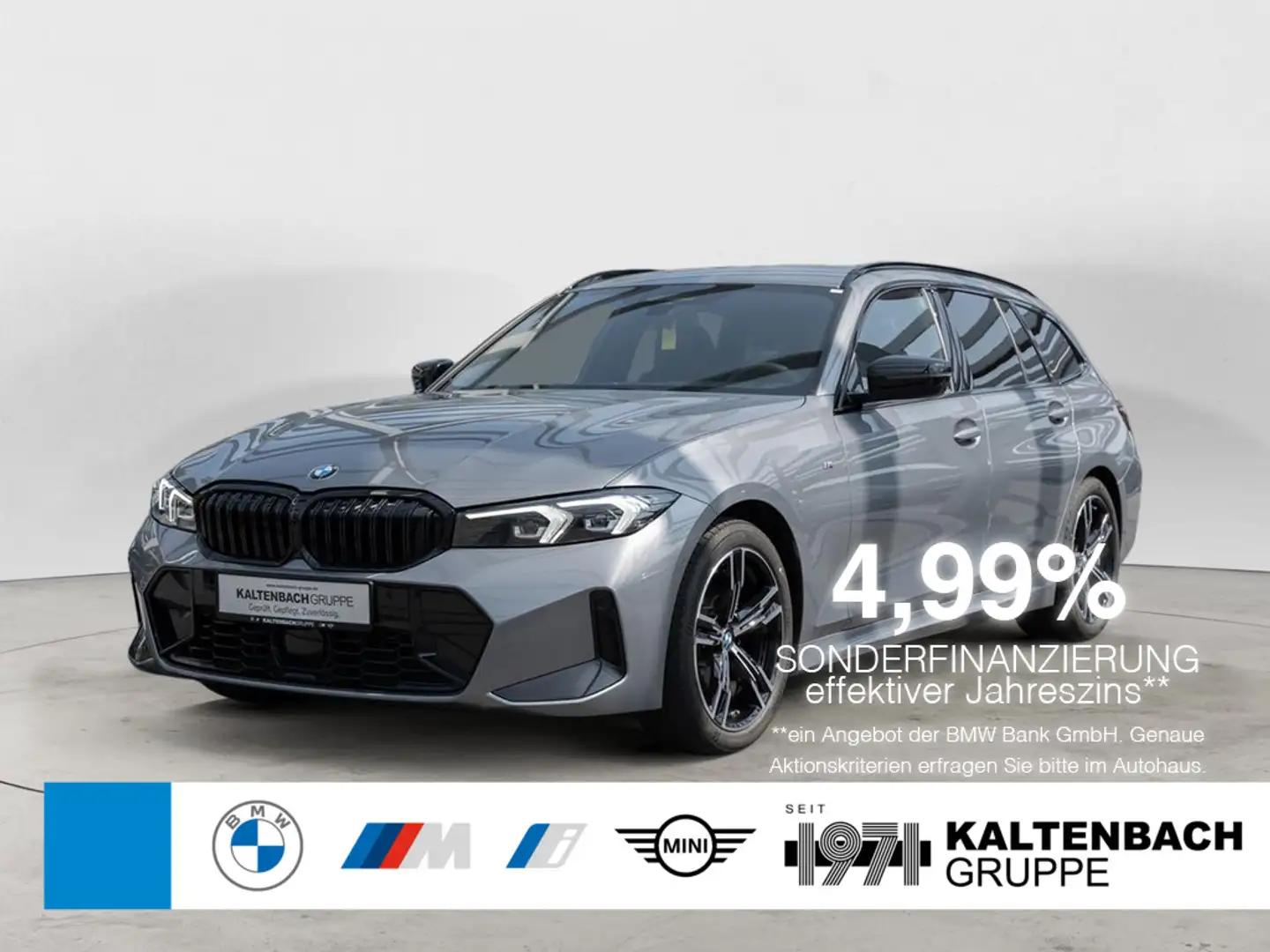 BMW 320 d Touring xDrive M-Sportpaket AHK HUD LED Grau - 1