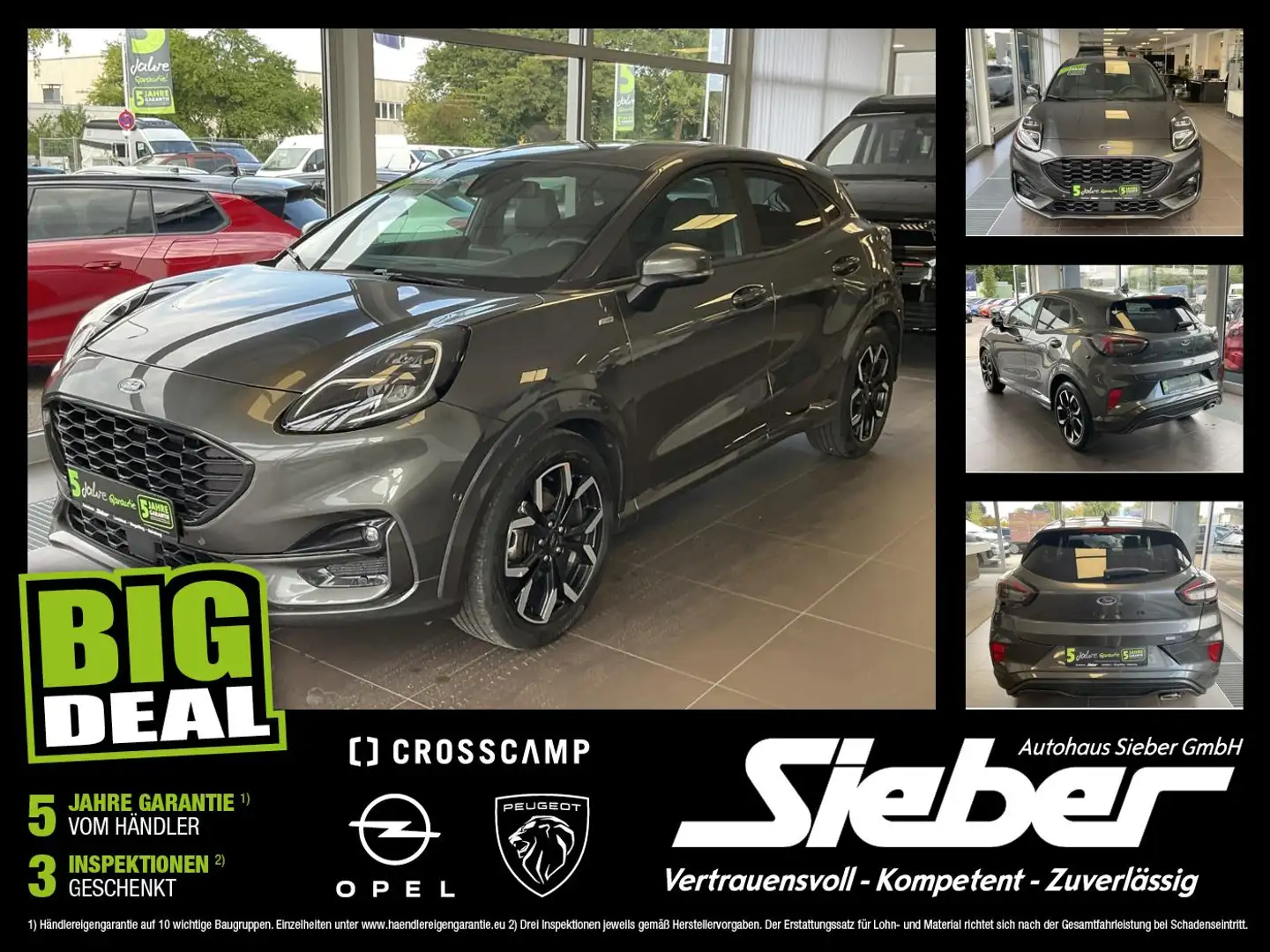 Ford Puma 1.0 EcoBoost ST-Line X KAMERA*NAVI*SITZHZG Grau - 1