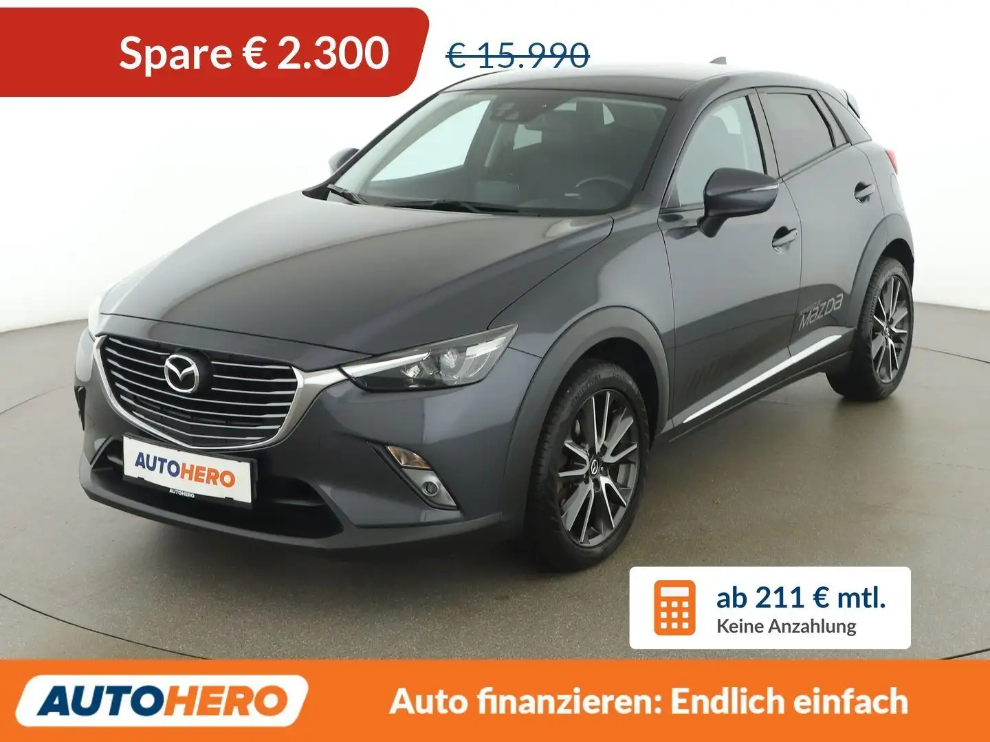 Mazda CX-3 2.0 Revolution *LED*CAM*HUD*NAVI* Grau - 1