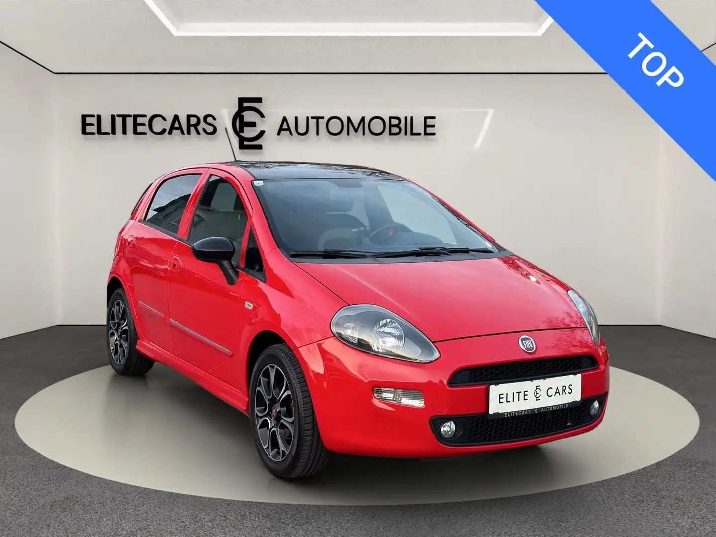 Fiat Punto 1.4 8V SPORTLINE / SCHWARZER GLASDACH / WENIG KM Rot - 1