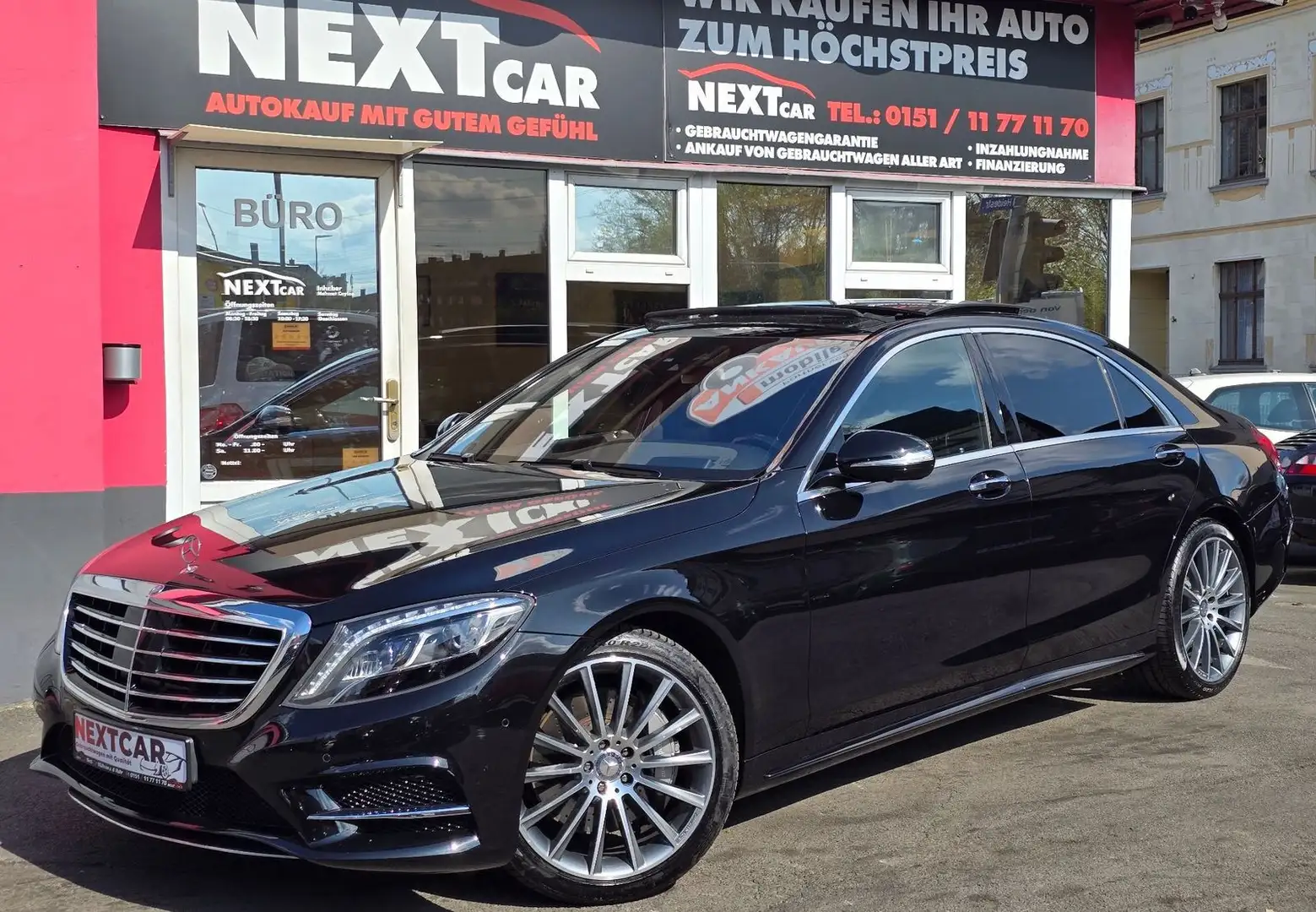 Mercedes-Benz S 350 AMG Line|4-Matic Lang|Burmester|Voll* Чёрный - 1