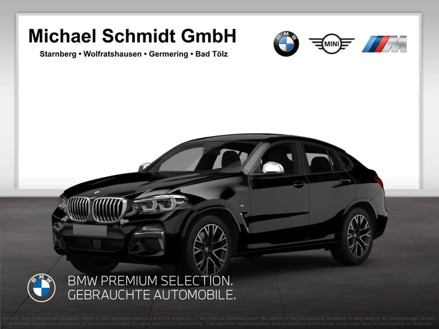 BMW X4 M 40d *21 Zoll*Panorama*AHK*H/K*Driv A Prof*ACC* Negro - 1