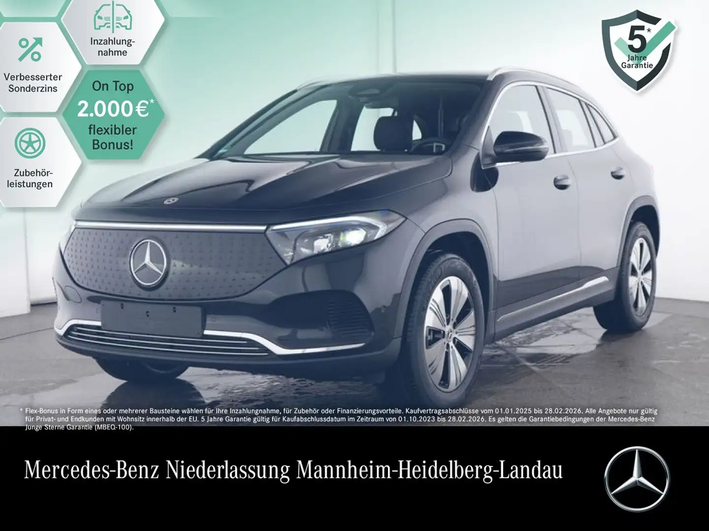 Mercedes-Benz EQA 250 PROG+ADVANCED+KAMERA+SPUR Schwarz - 1