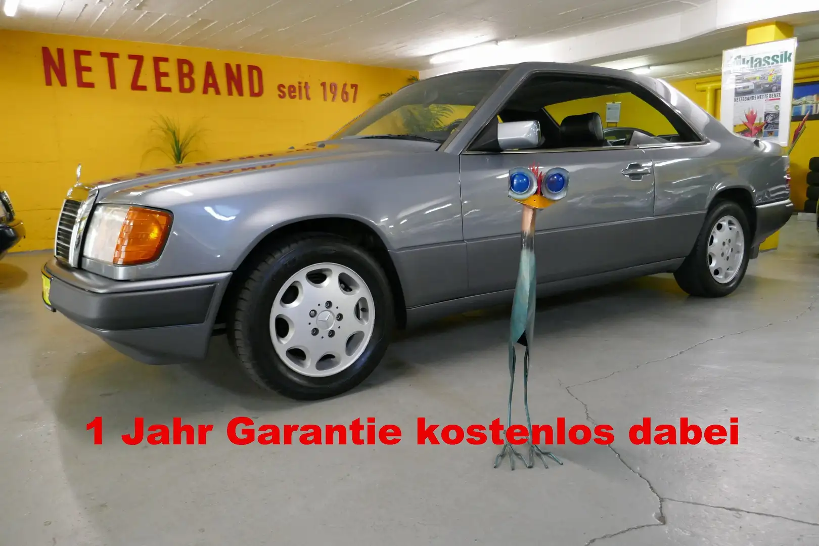 Mercedes-Benz 300 E Coupe -GARANTIE- Classic Data 2,  nur 64.600 Km Сірий - 2