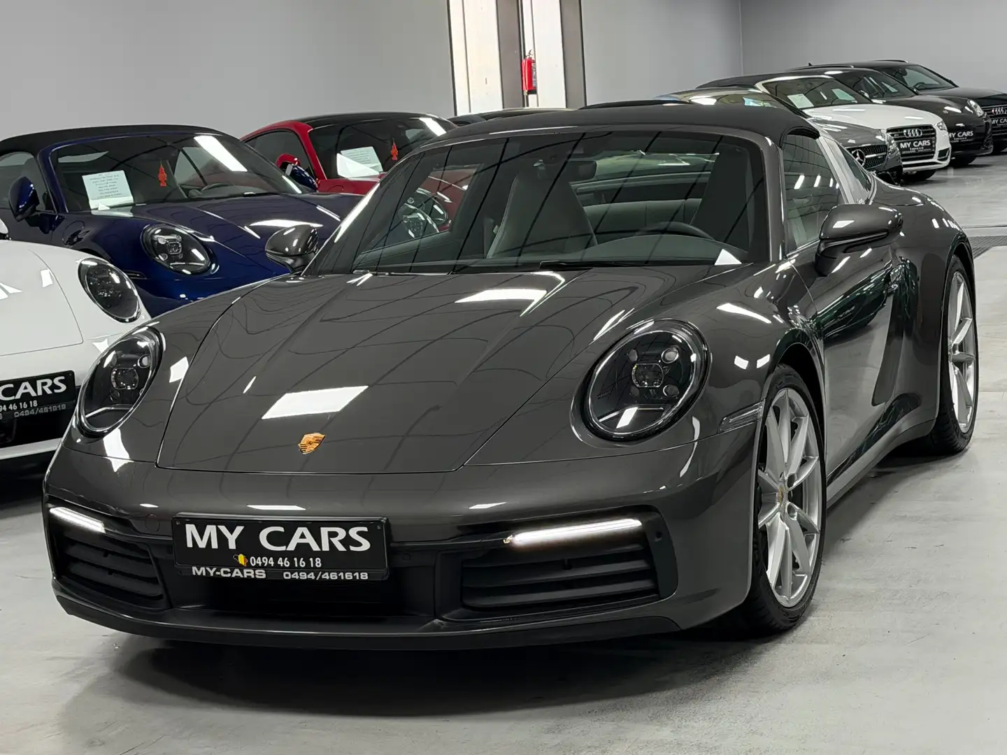 Porsche Targa 4 3.0 Turbo 385 Cv Agate Gris Inter. Tout Cuir Bi-Color Ardoise Gris Xenon Led Grau - 1