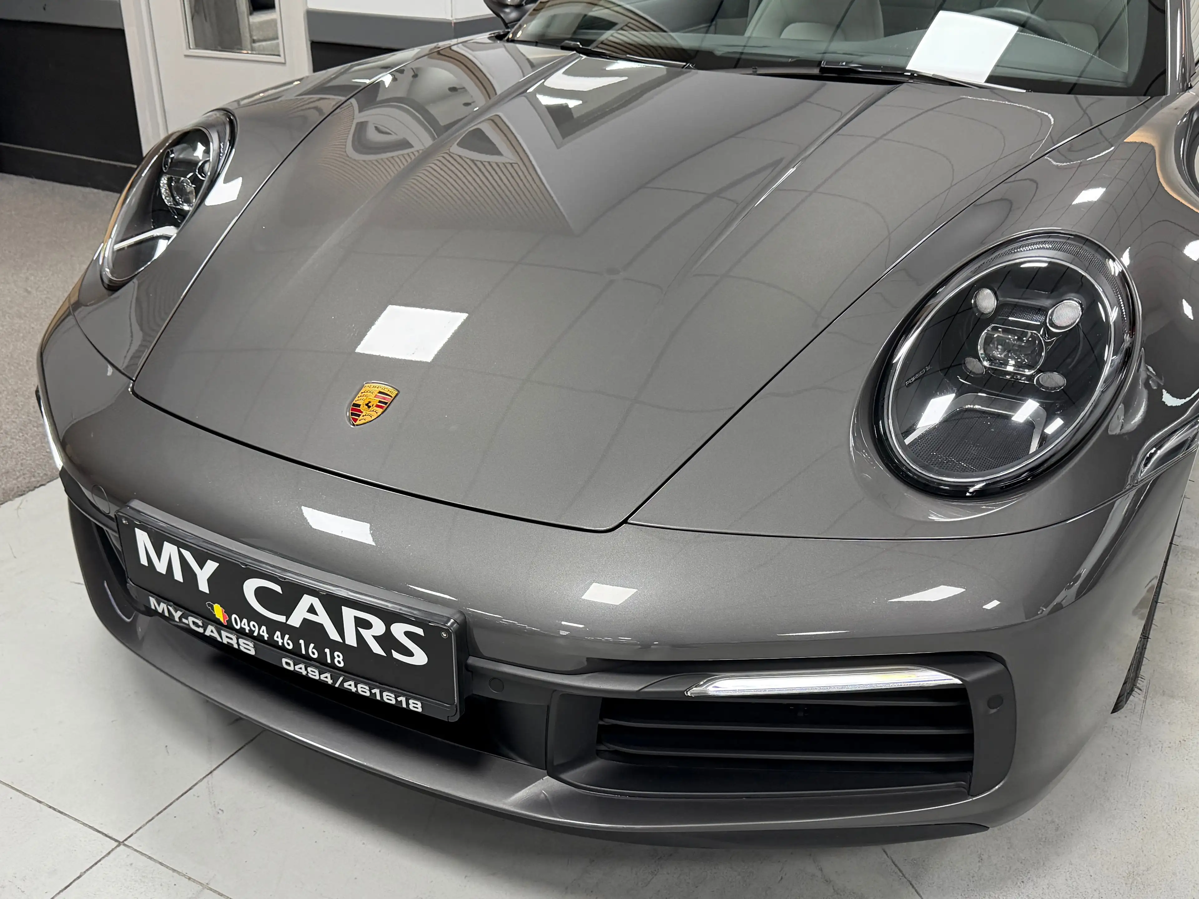 Porsche Targa 4 3.0 Turbo 385 Cv Agate Gris Inter. Tout Cuir Bi-Color Ardoise Gris Xenon Led — photo 9
