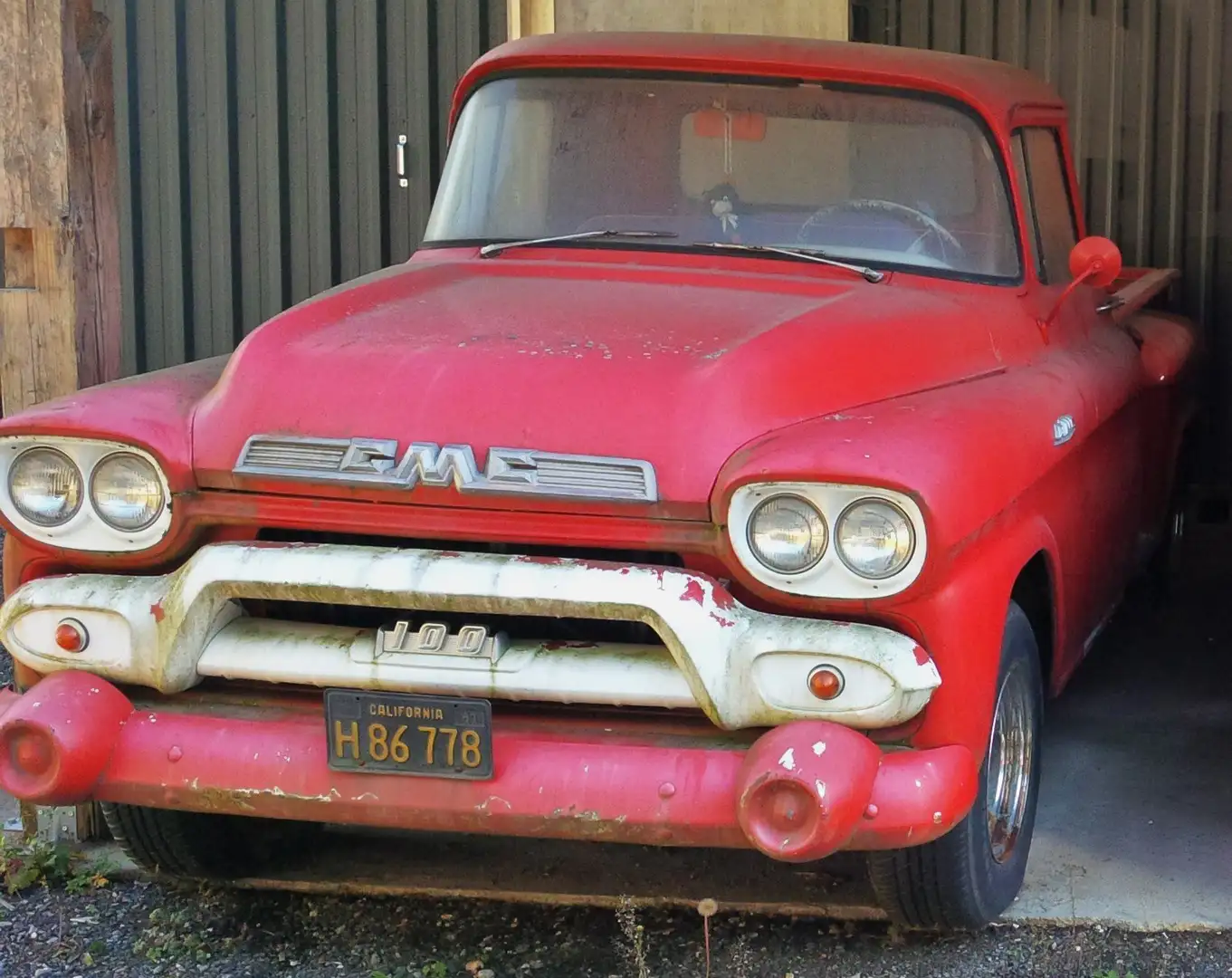 Oldtimer GMC 100 Stepside Rouge - 1