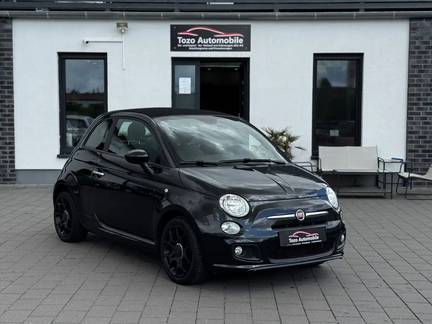 Fiat 500C abrio S*KLIMA*PDC*SHZ*TEIL*LEDER*TOP*SPORT* Zwart - 1