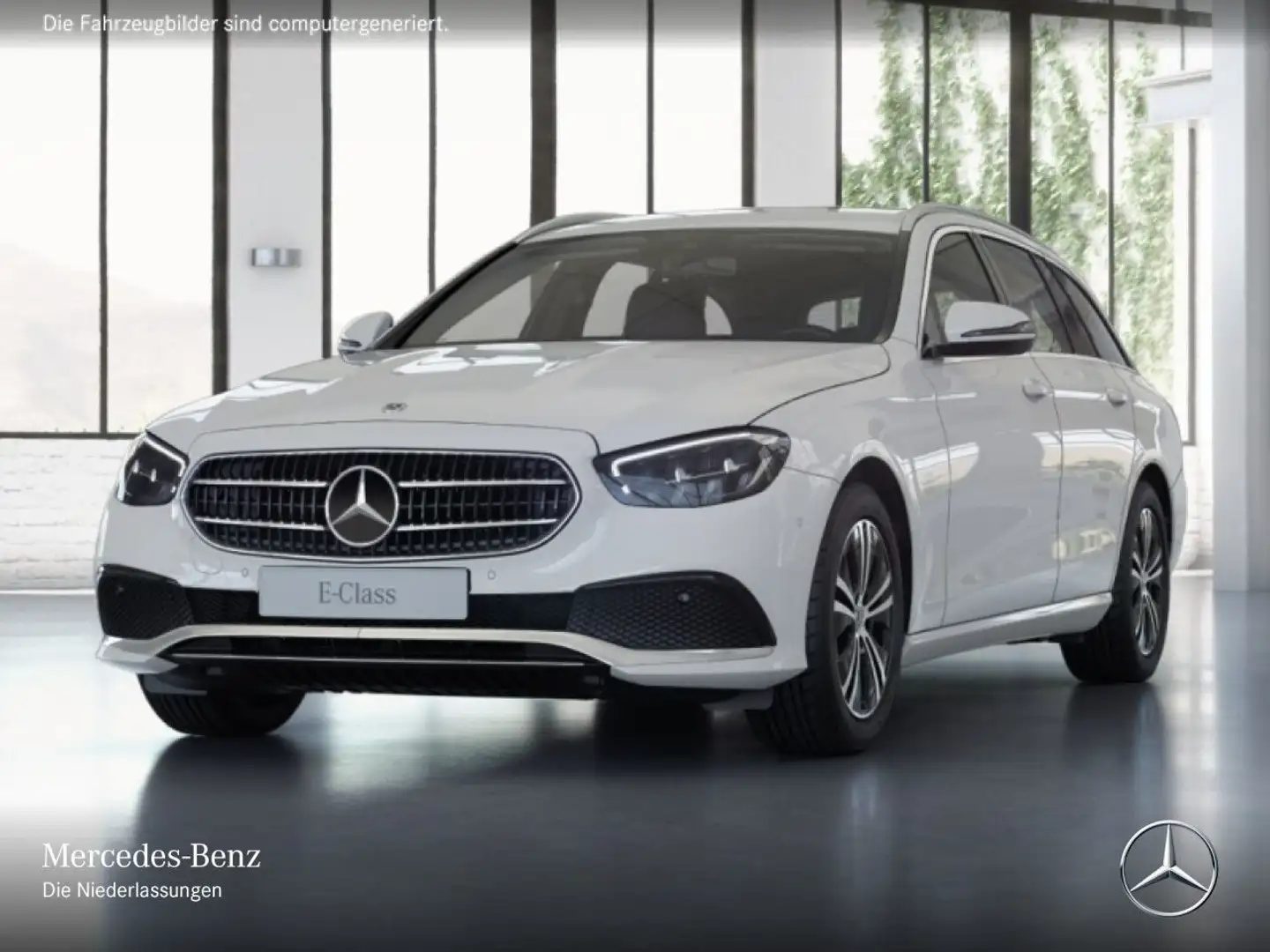 Mercedes-Benz E 220 d T 4M AVANTG+LED+KAMERA+9G Blanc - 2