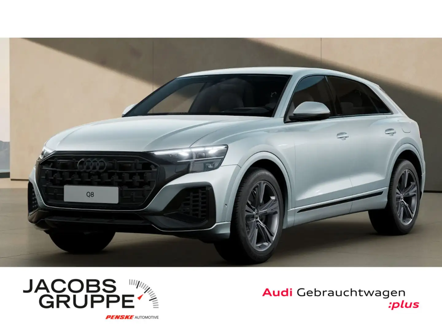 Audi Q8 55 TFSI e quattro*UPE114*LM21*Black*HuD*AHK * Argent - 1