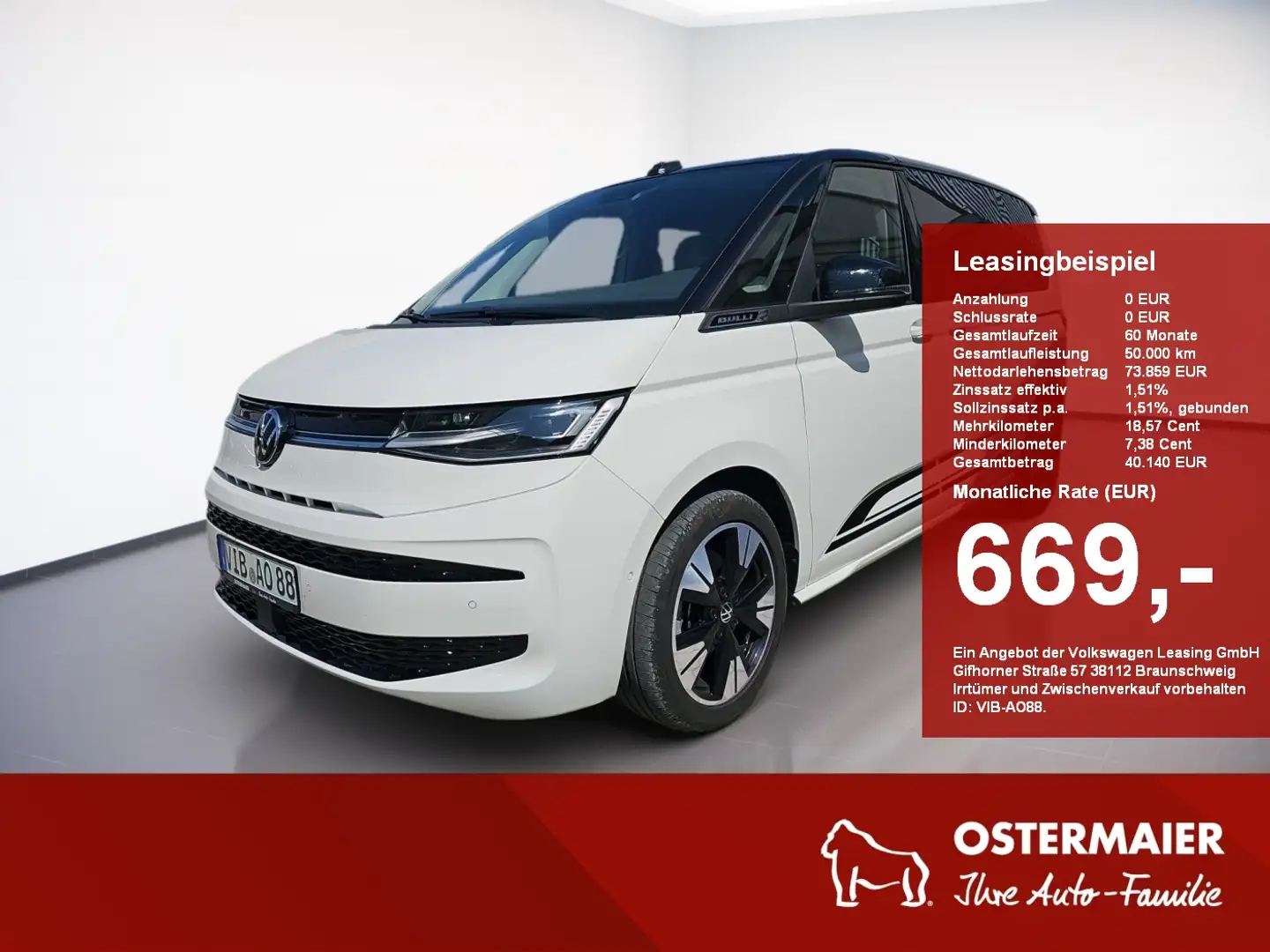 Volkswagen T7 Multivan Edition 2.0 TDI DSG 7-S..ST.HZG.MATRIX.5-J.-Garant Weiß - 1
