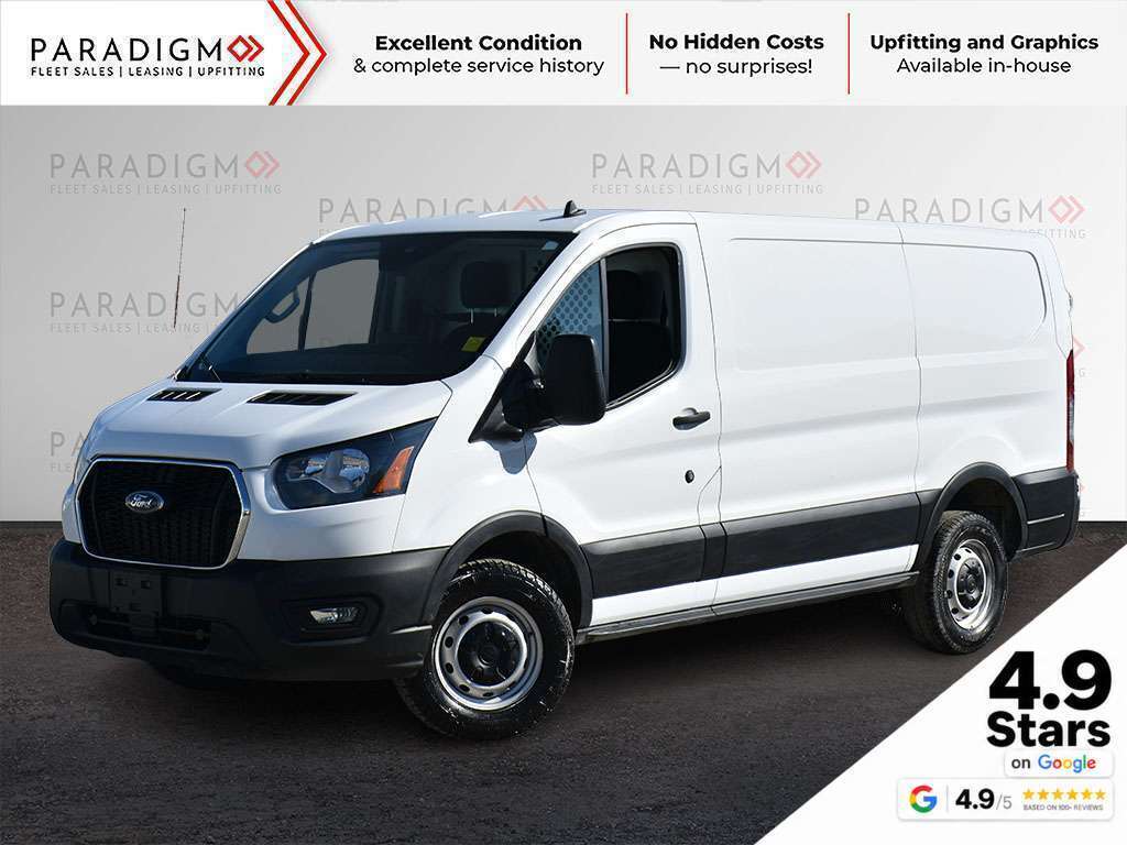 White 2023 Ford Transit Cargo Van Rear-Wheel Drive Automatic