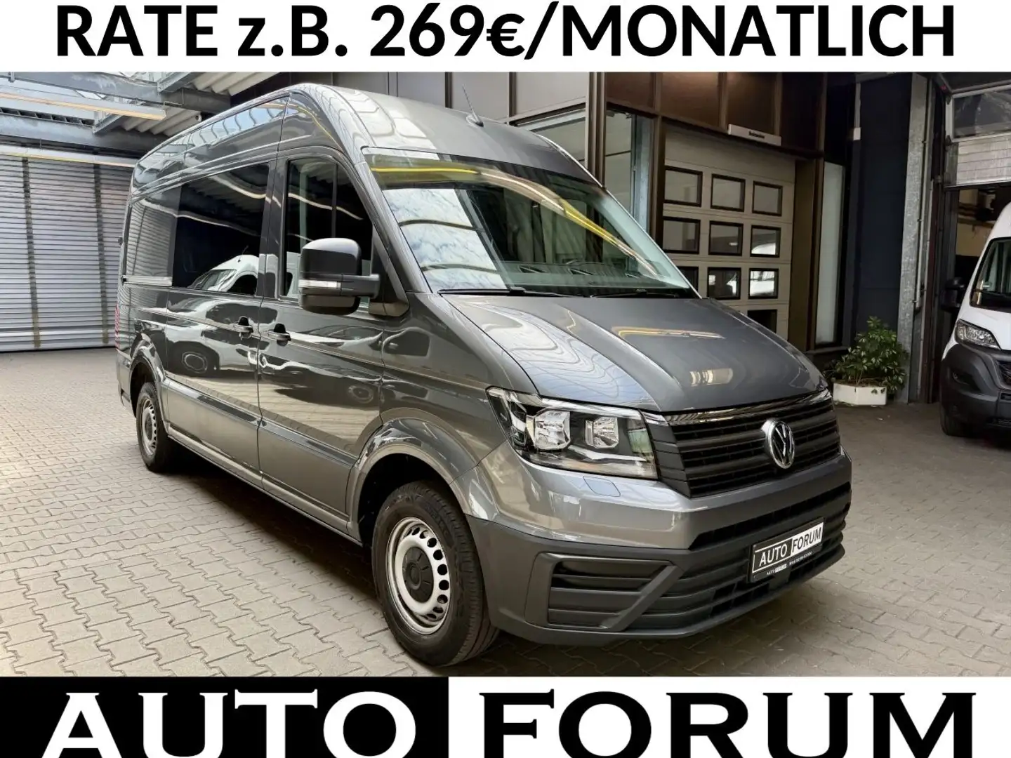 Volkswagen Crafter 2.0 TDI L3H3 NAVI AHK KLIMA SHZ CAM 3,5t Grau - 1