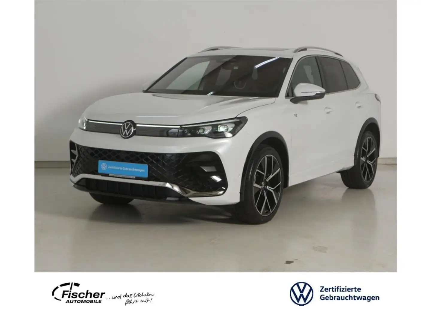 Volkswagen Tiguan 1.5 eTSI R-Line DSG AHK/P-Dach/Matrix/NAV Weiß - 1