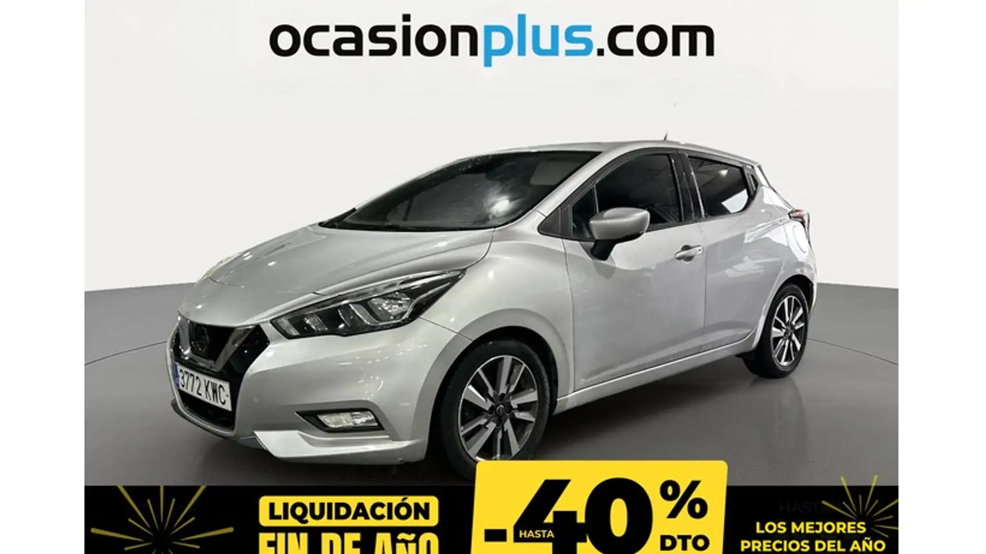 Nissan Micra 1.5dCi S&S N-Connecta 90 Argent - 1