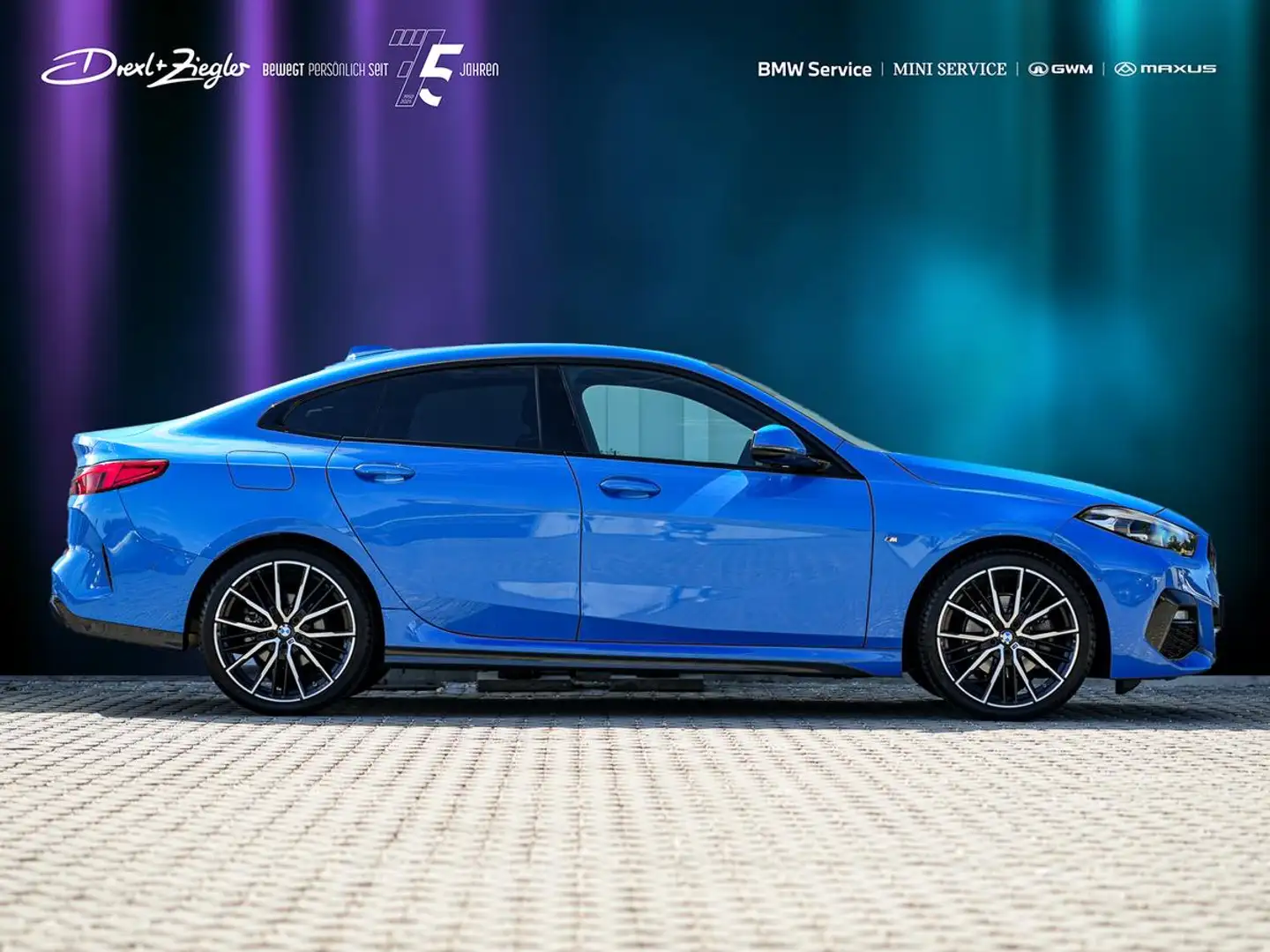 BMW 218 218i Gran Coupe M-Sport 19" PANO KoZg AdLED RFK Bleu - 2