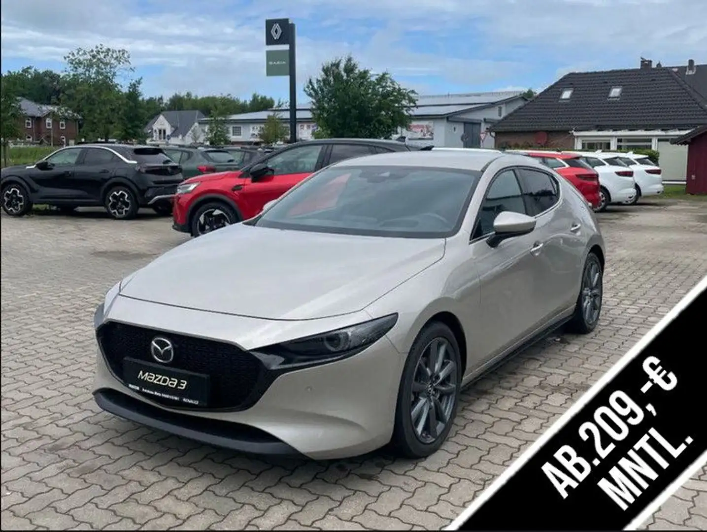 Mazda 3 S SKYACTIV-G 2.0 150PS M HYBRID 6GS AL-SELECTI Beige - 1