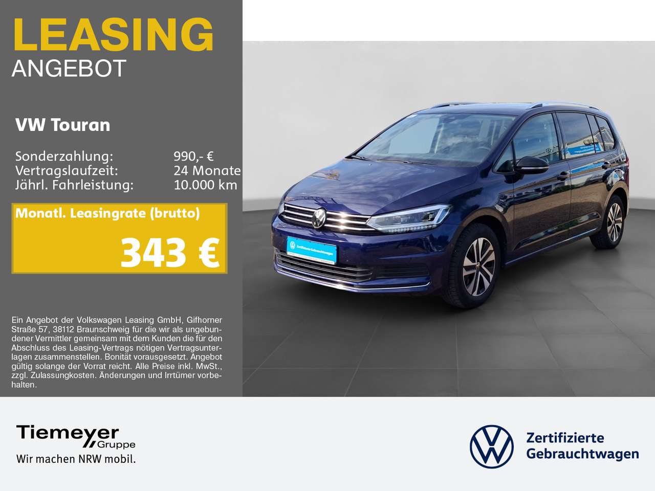 Volkswagen Touran — Volkswagen Touran 2.0 TDI DSG ENERGY IQ.LIGHT 7SITZE AHK