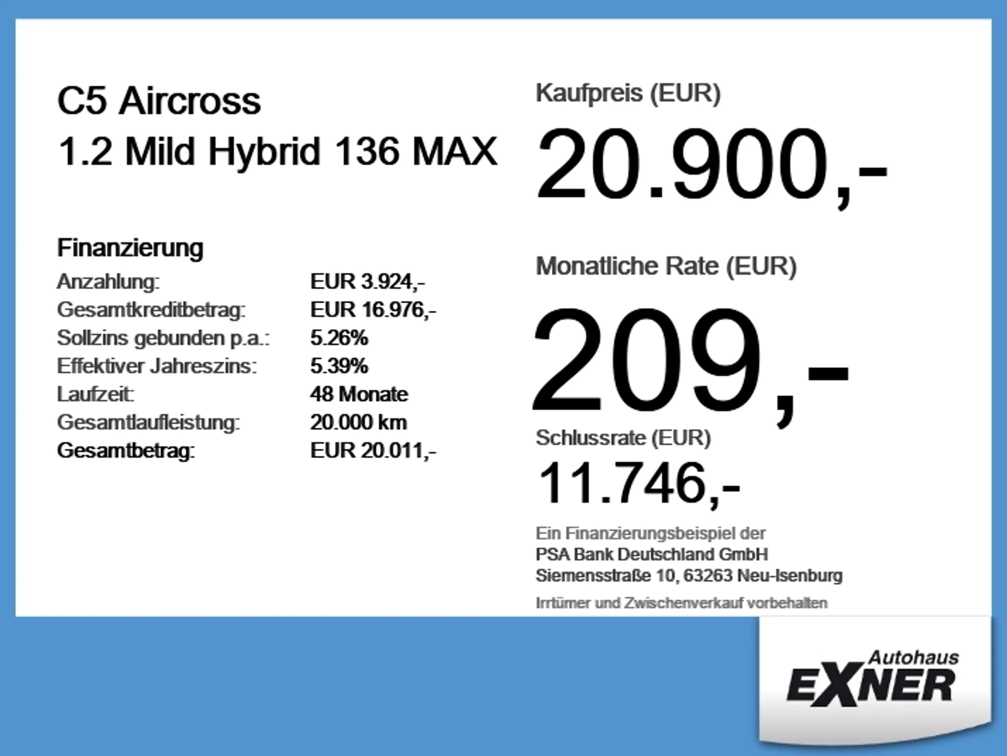 Citroen C5 Aircross 1.2 Mild Hybrid 136 MAX LED+Kamera+ — photo 6