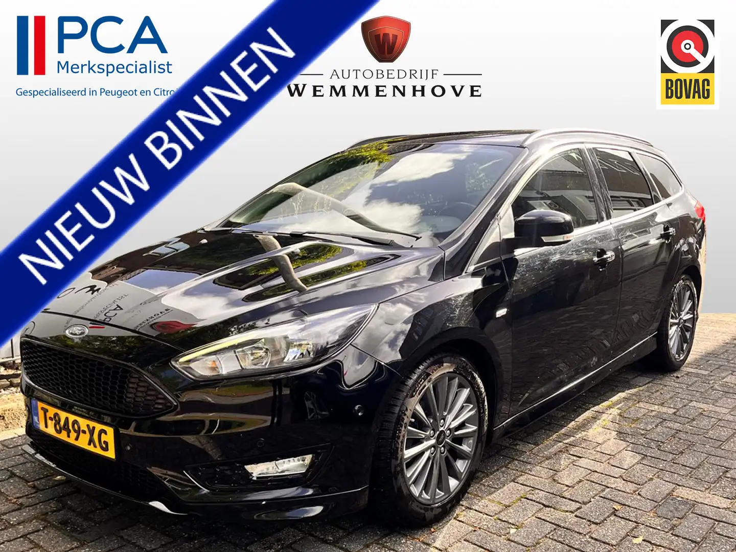 Ford Focus Wagon 1.0 ST-Line Zwart - 1