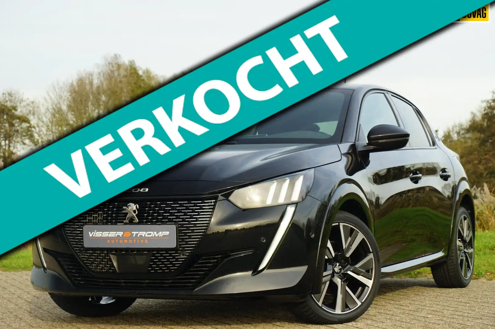 Peugeot 208 1.2 PureTech 130pk GT-Line Automaat - Noir Perla - Schwarz - 1