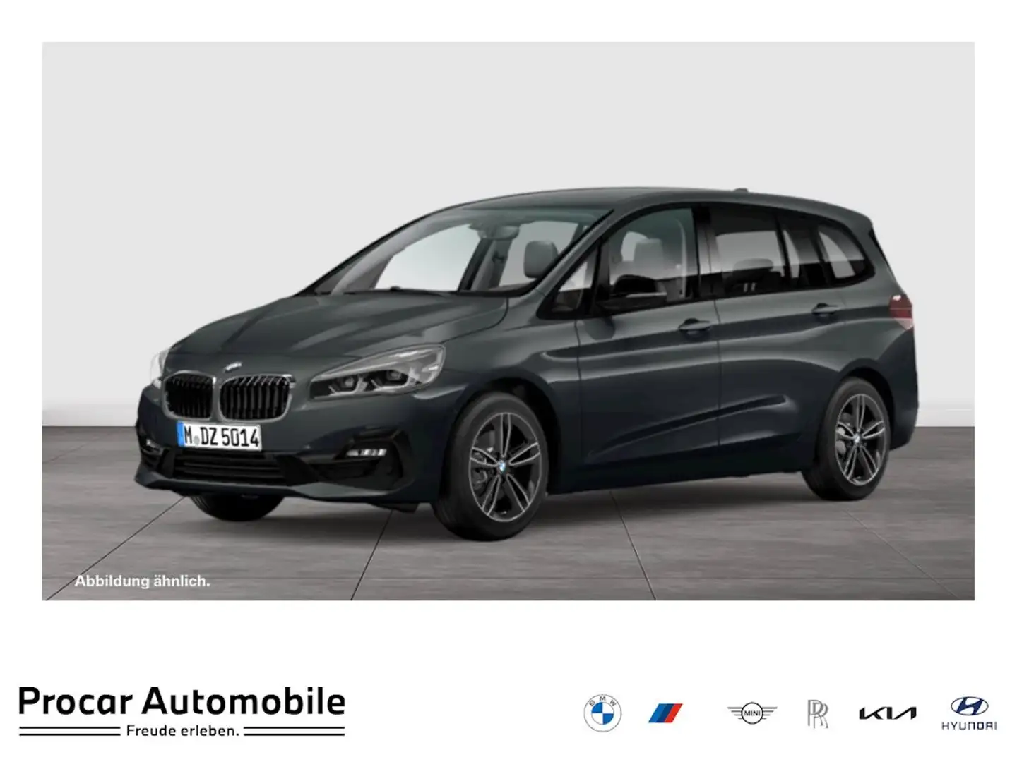 BMW 218 i A Gran Tourer Sport Line NAVI+AHK+HIFI+LED+RFK+S Grau - 1