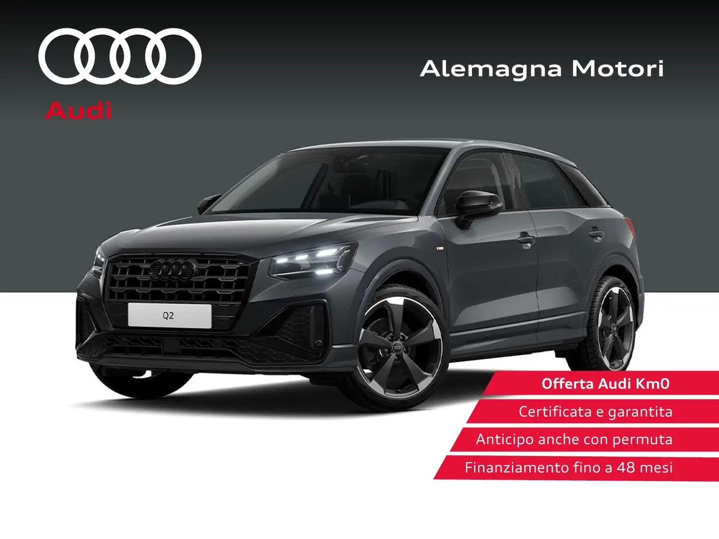 Audi Q2 30 2.0 tdi identity black Gris - 1