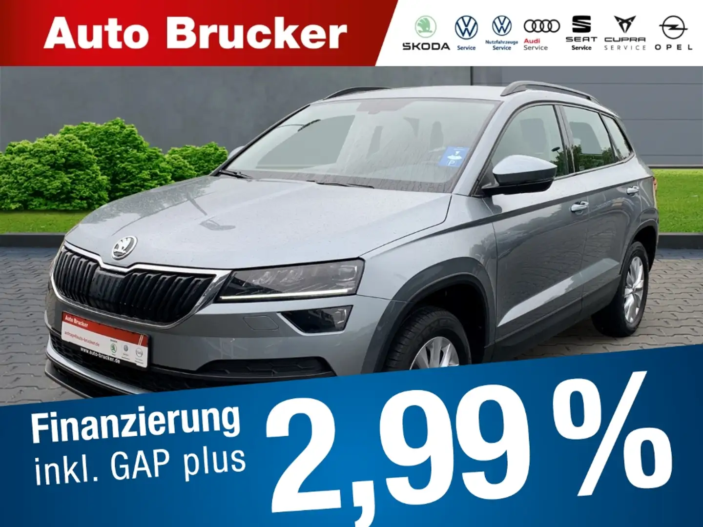 Skoda Karoq Ambition 1.0 TSI+Alufelgen+Klimaautomatik+Sitzheiz Grau - 1
