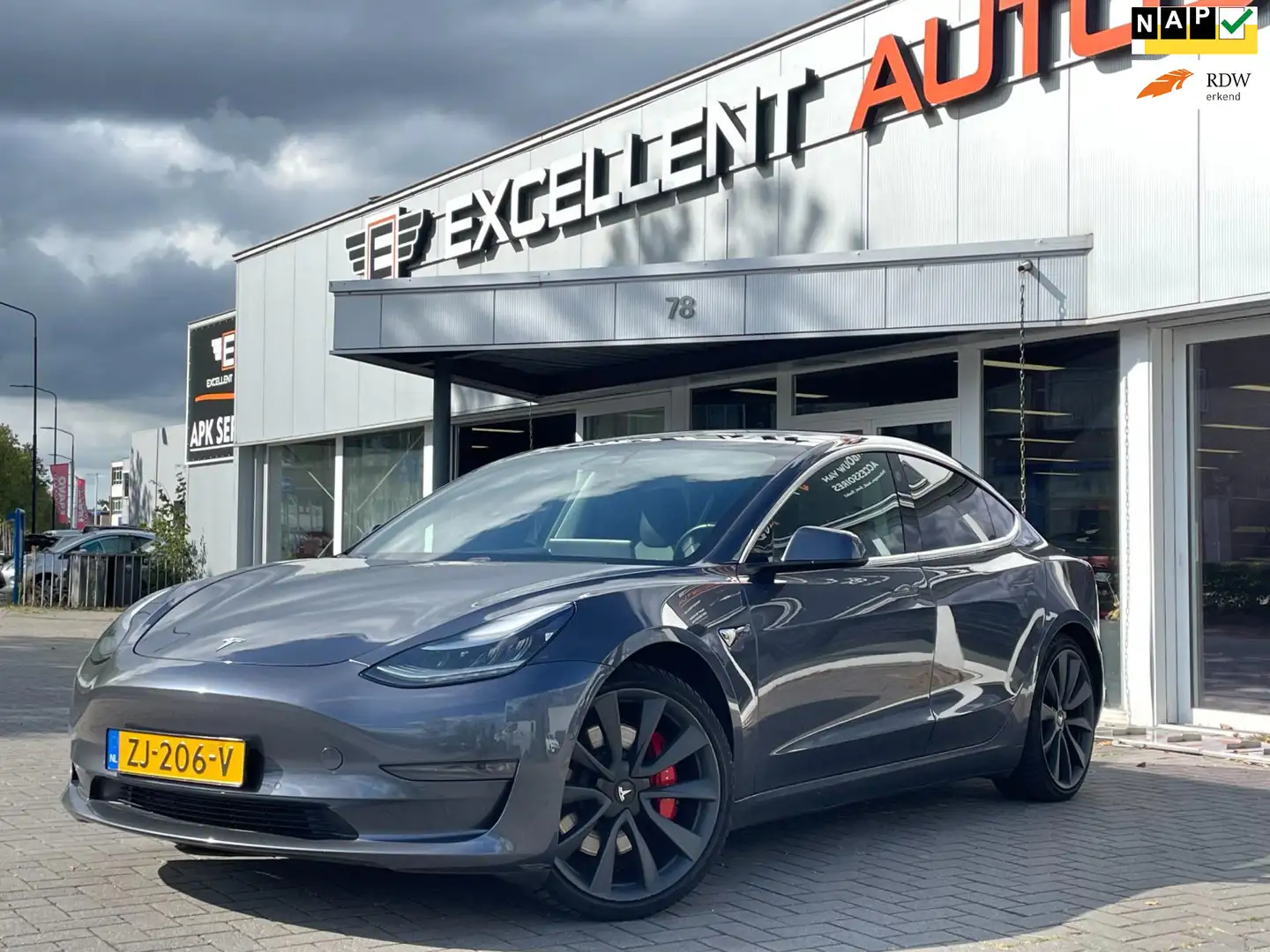 Tesla Model 3 Performance 75 kWh Grijs - 1