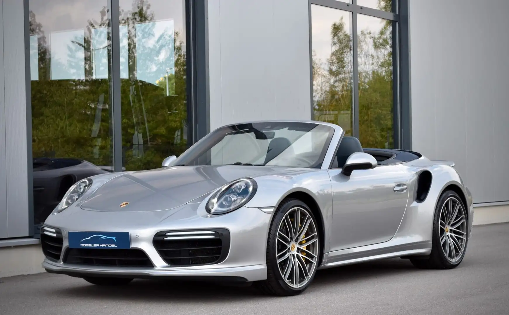 Porsche 991 911 TURBO CABRIO GT-SILBER APPROVED LIFT PCCB Argent - 1