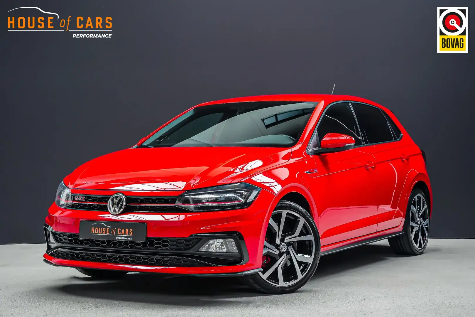Volkswagen Polo GTI 2.0 200pk TSI |Milltek sportuitlaat|Beats|Apple Ca Rood - 1