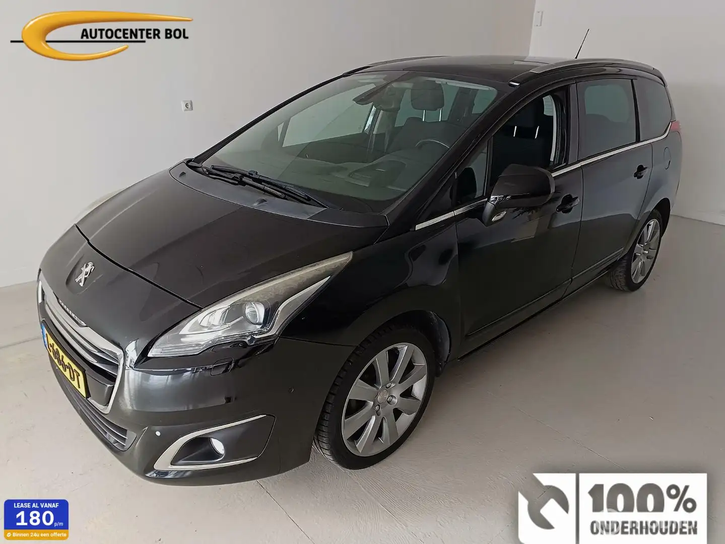 Peugeot 5008 1.2 Blue Lease 7p. Zwart - 1