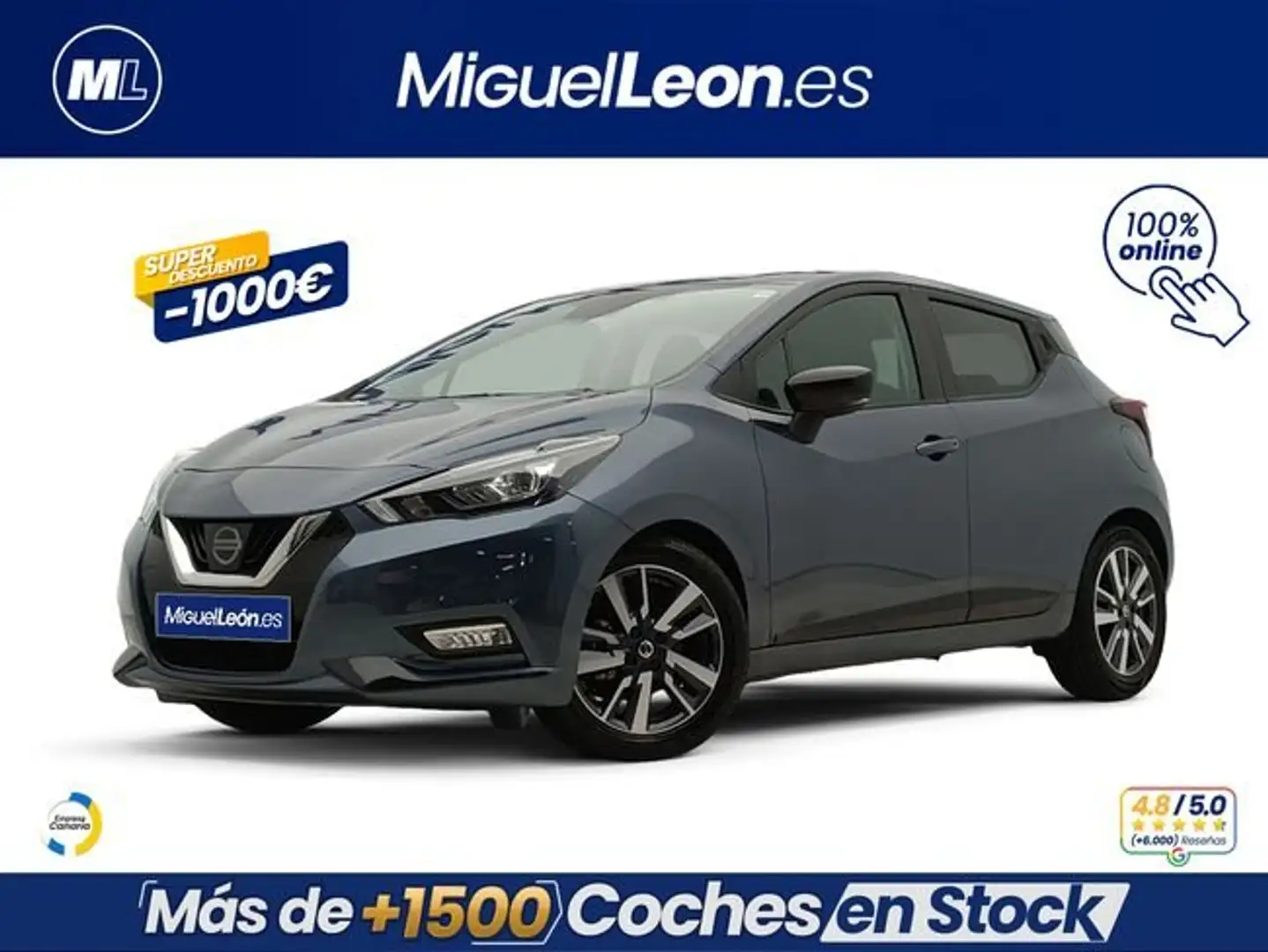 Nissan Micra IG-T 68 kW (92 CV) E6D-F Acenta Azul - 1