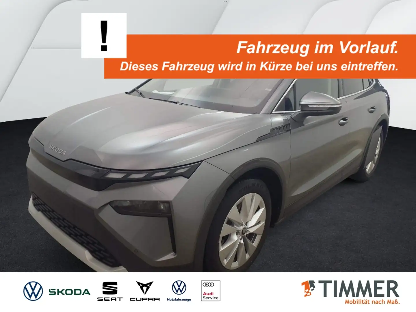 Skoda Elroq 85 LOFT +WÄPU +AHK +CARPLAY +19" +RKAM +MATRIX +A Grau - 1