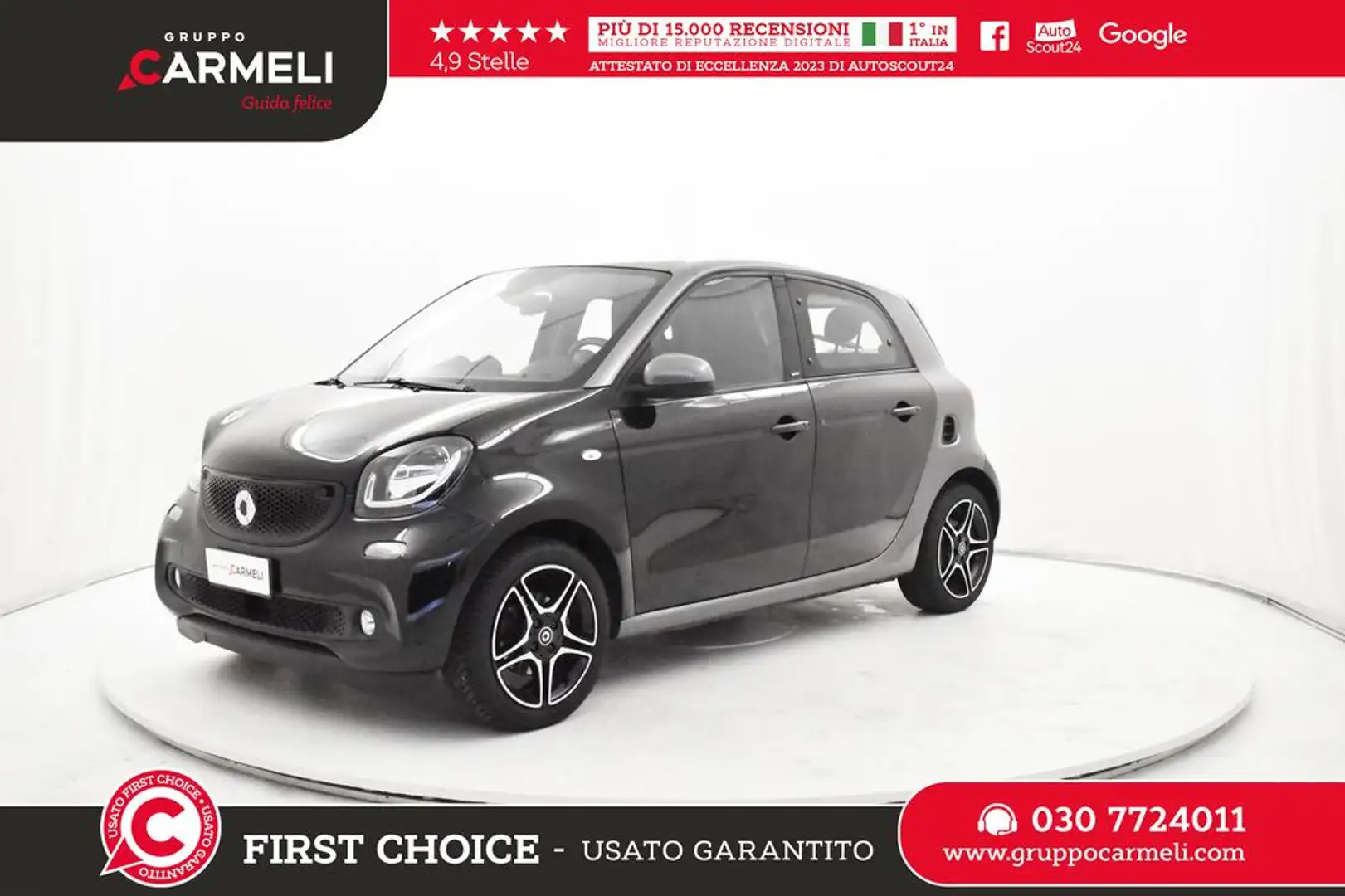 smart forFour 0.9 t. Passion 90cv twinamic Nero - 1