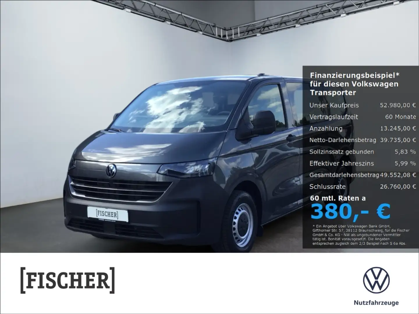 Volkswagen Transporter Kombi 2.0TDI 8-Gang Automatik 9 Sitzer LED Klima Gri - 1