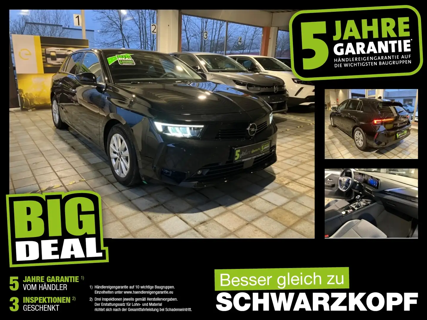 Opel Astra L 1.2T LED+Sitzheizung+Fernlichtass.+LM Schwarz - 1